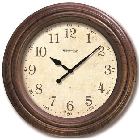 WESTCLOX Clock Wall Rnd 9.5In 33883P